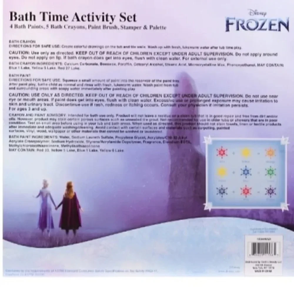 NEW Disney Frozen Bath Time Activity 12 Pieces Set Great kid gift